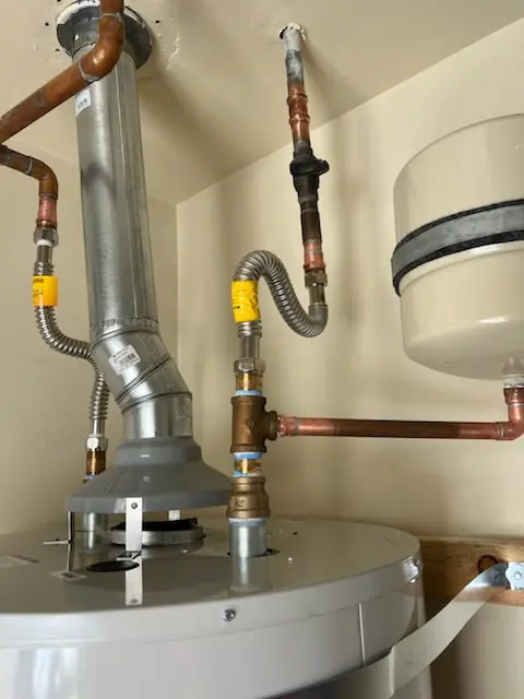 Water heater installation and plumbing repair in Listie